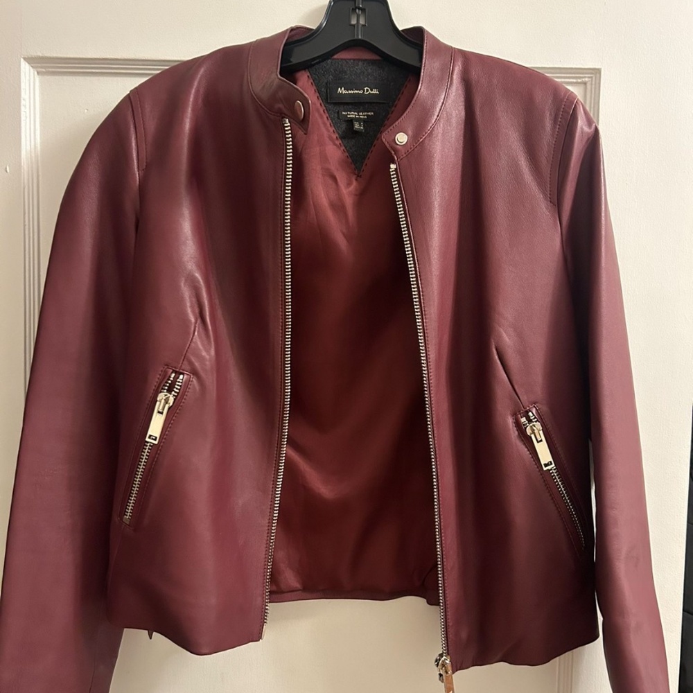 Designer leather jacket